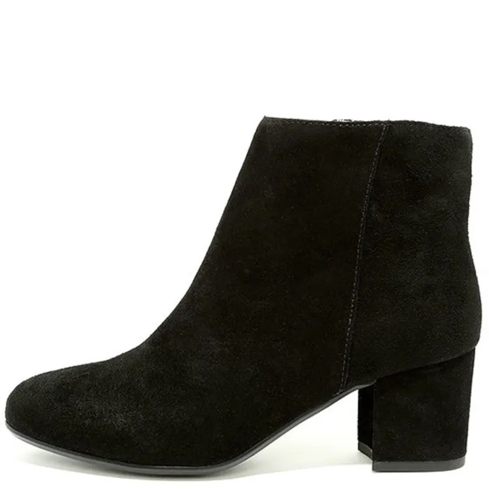steve madden black suede ankle boots